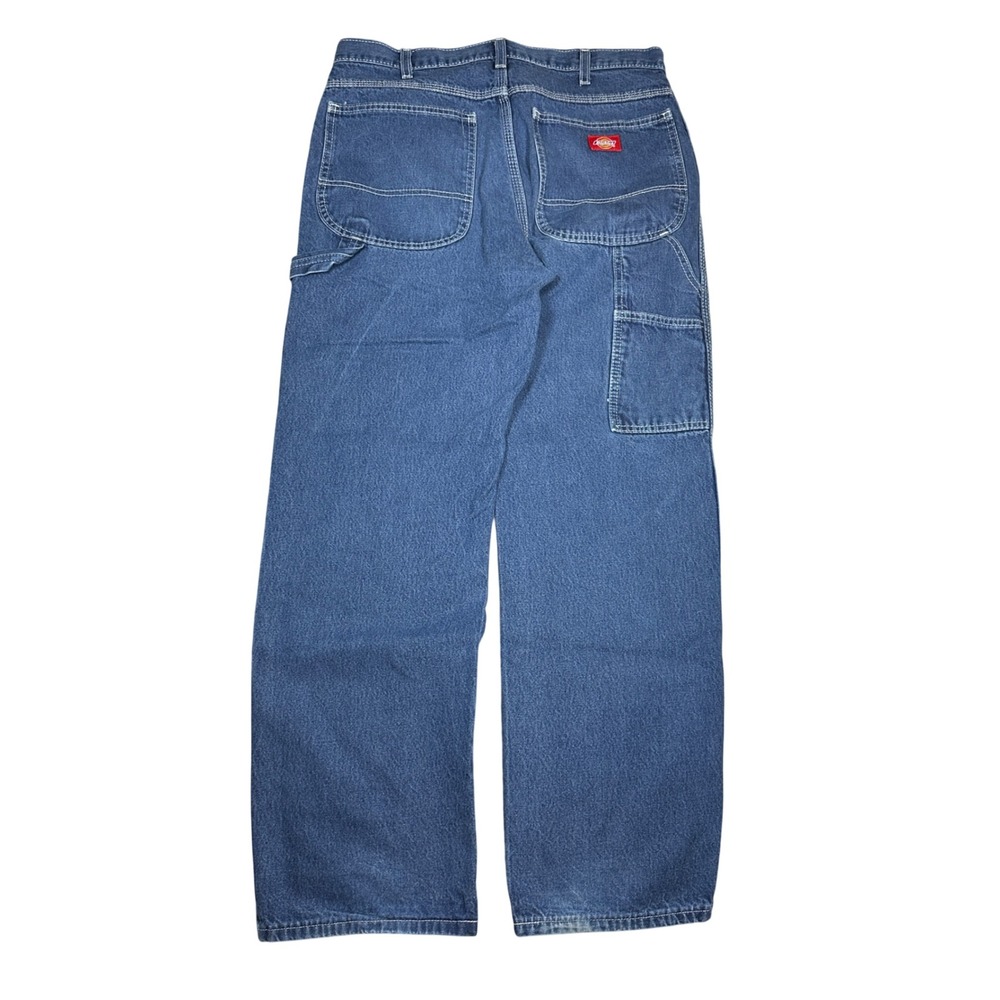 Y2K Dickies Carpenter Painters Pants *32x28.5 Blue Denim Utility Workwear Jeans